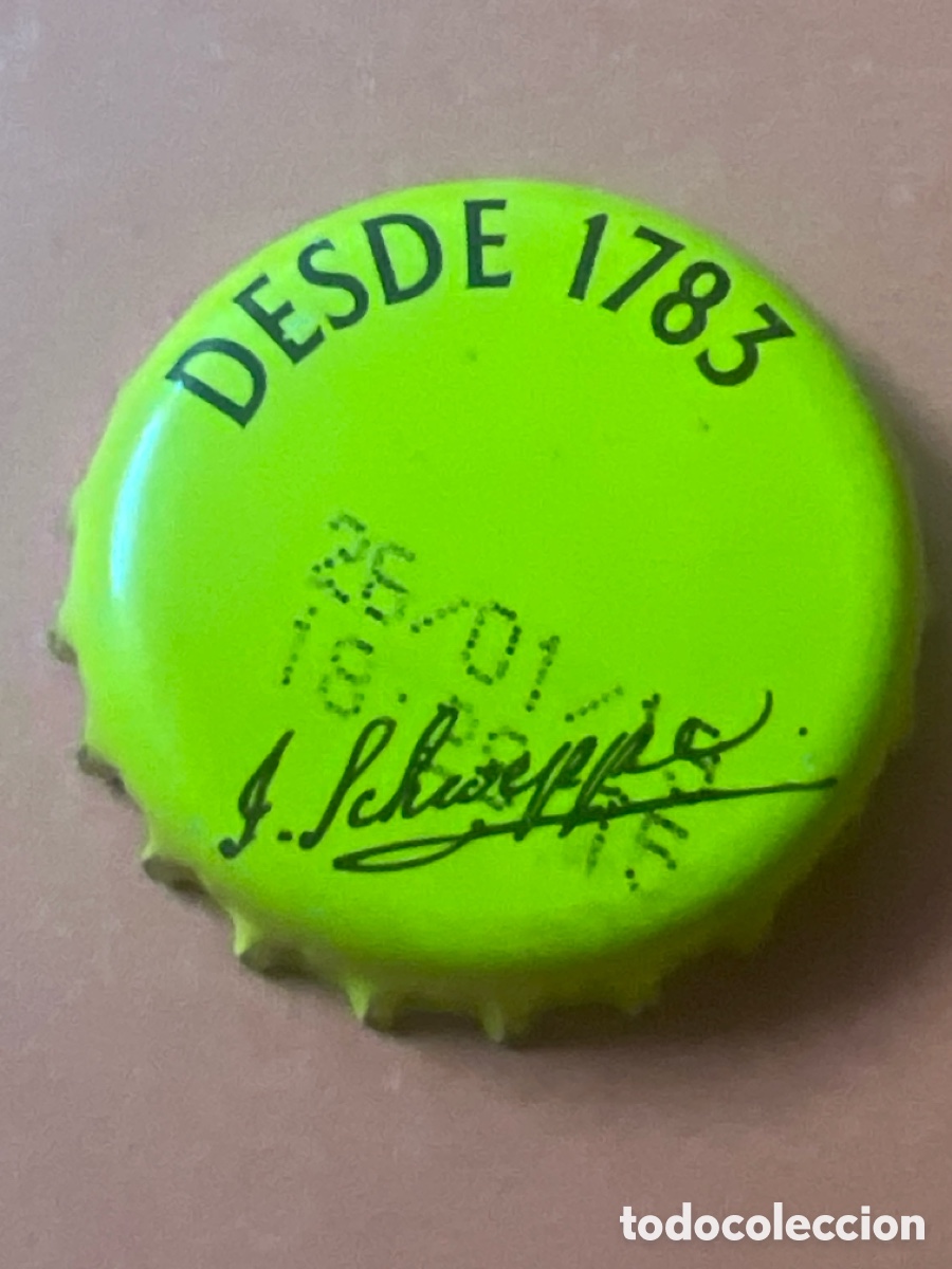 Collectionnisme d'Autres Bouteilles et Boissons : T4/X95/N6. Chapa T&oacute;nica Schweppes - Desde 1783