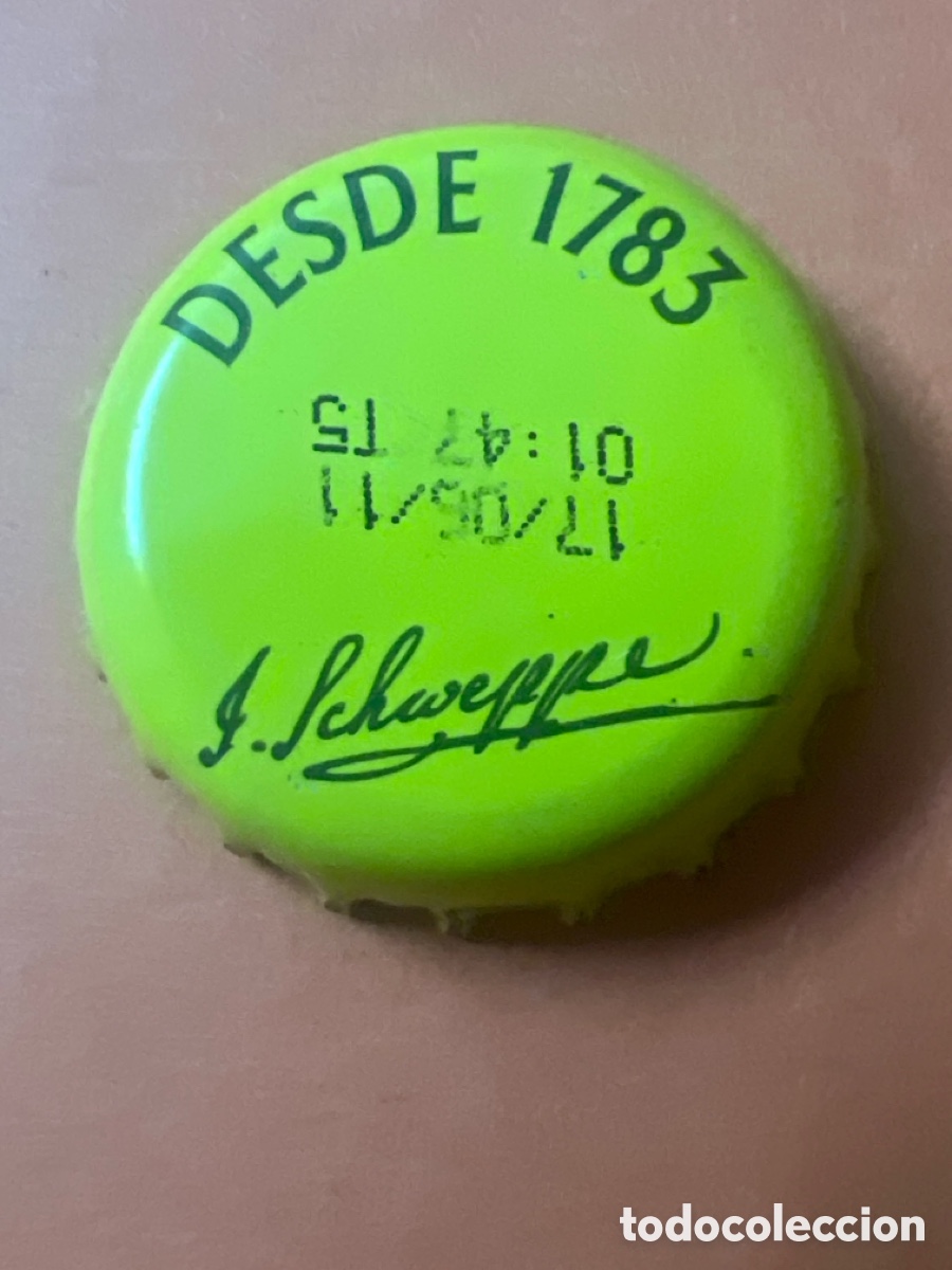 Collectionnisme d'Autres Bouteilles et Boissons : T4/X95/O2. Chapa T&oacute;nica Schweppes - Desde 1783