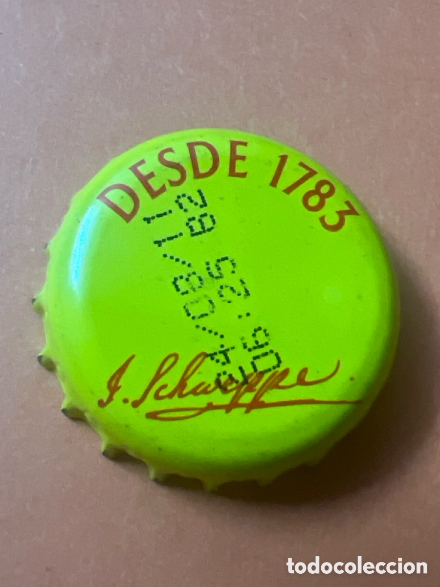 Otras botellas y bebidas antiguas de colecci&oacute;n: T4/X95/P2. Chapa T&oacute;nica Schweppes - Desde 1783