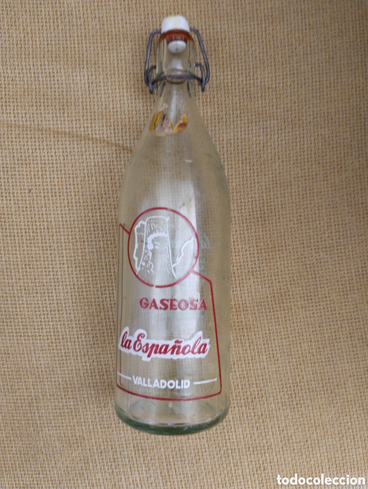 Otras botellas y bebidas antiguas de colecci&oacute;n: Botella antigua Gaseosa La Espa&ntilde;ola Valladolid
