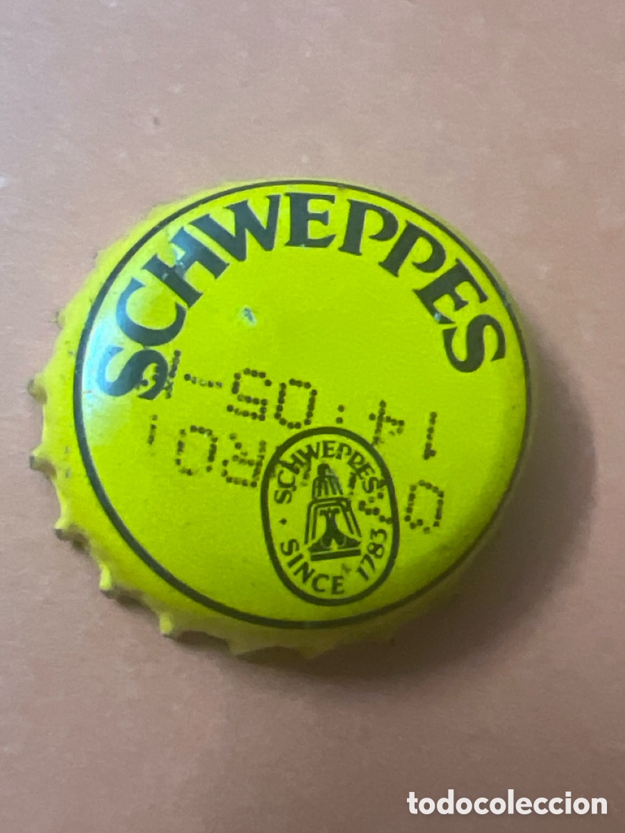 Otras botellas y bebidas antiguas de colecci&oacute;n: T4/X91/A3. CHAPAS TAPON CORONA CHAPA REFRESCO TONICA SCHWEPPES