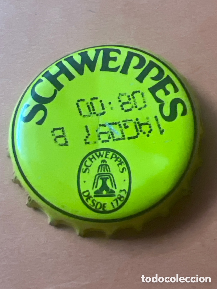 Otras botellas y bebidas antiguas de colecci&oacute;n: T4/X91/A6. CHAPAS TAPON CORONA CHAPA REFRESCO TONICA SCHWEPPES