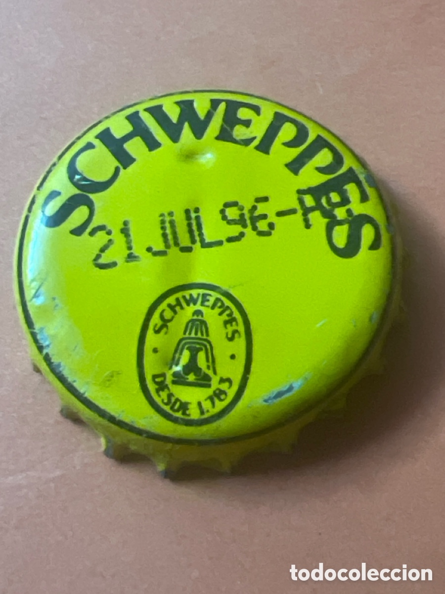 Otras botellas y bebidas antiguas de colecci&oacute;n: T4/X91/B1. CHAPAS TAPON CORONA CHAPA REFRESCO TONICA SCHWEPPES