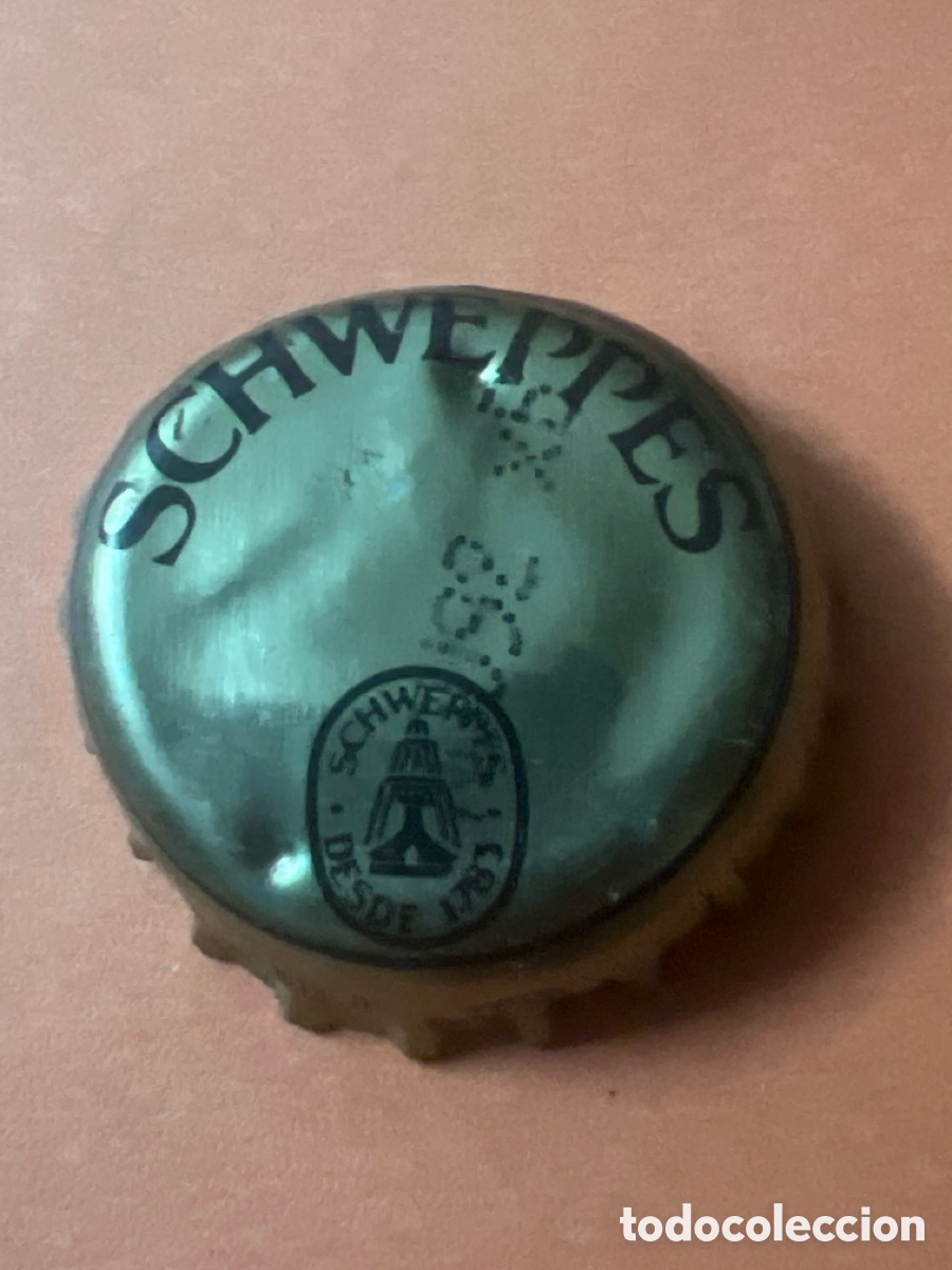 Otras botellas y bebidas antiguas de colecci&oacute;n: T4/X91/B5. CHAPAS TAPON CORONA CHAPA SCHWEPPES