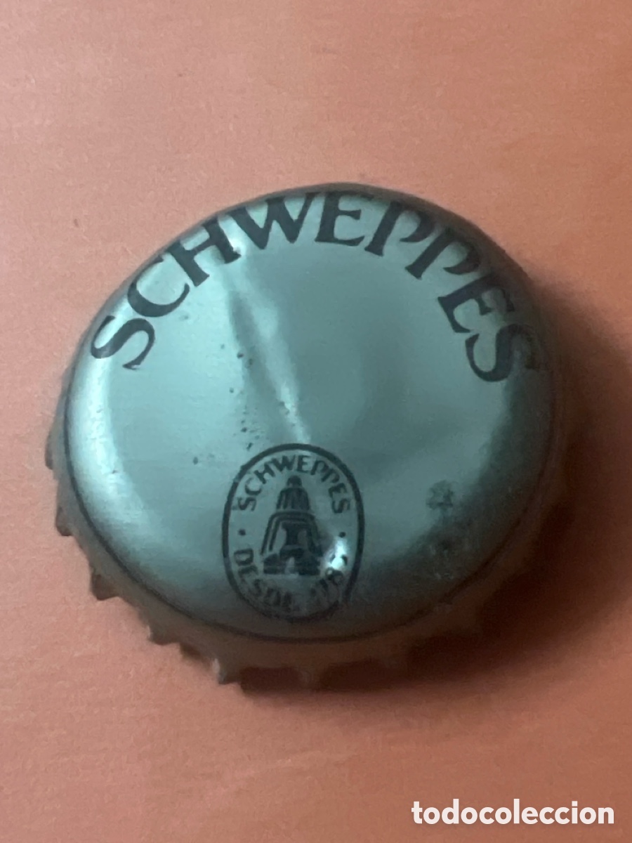 Otras botellas y bebidas antiguas de colecci&oacute;n: T4/X91/B6. CHAPAS TAPON CORONA CHAPA SCHWEPPES