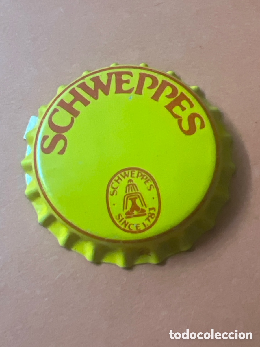 Otras botellas y bebidas antiguas de colecci&oacute;n: T4/X91/C3. TAPON CORONA CHAPA BOTTLE CAP KRONKORKEN TAPPI CAPSULE SCHWEPPES : SIN ABRIR