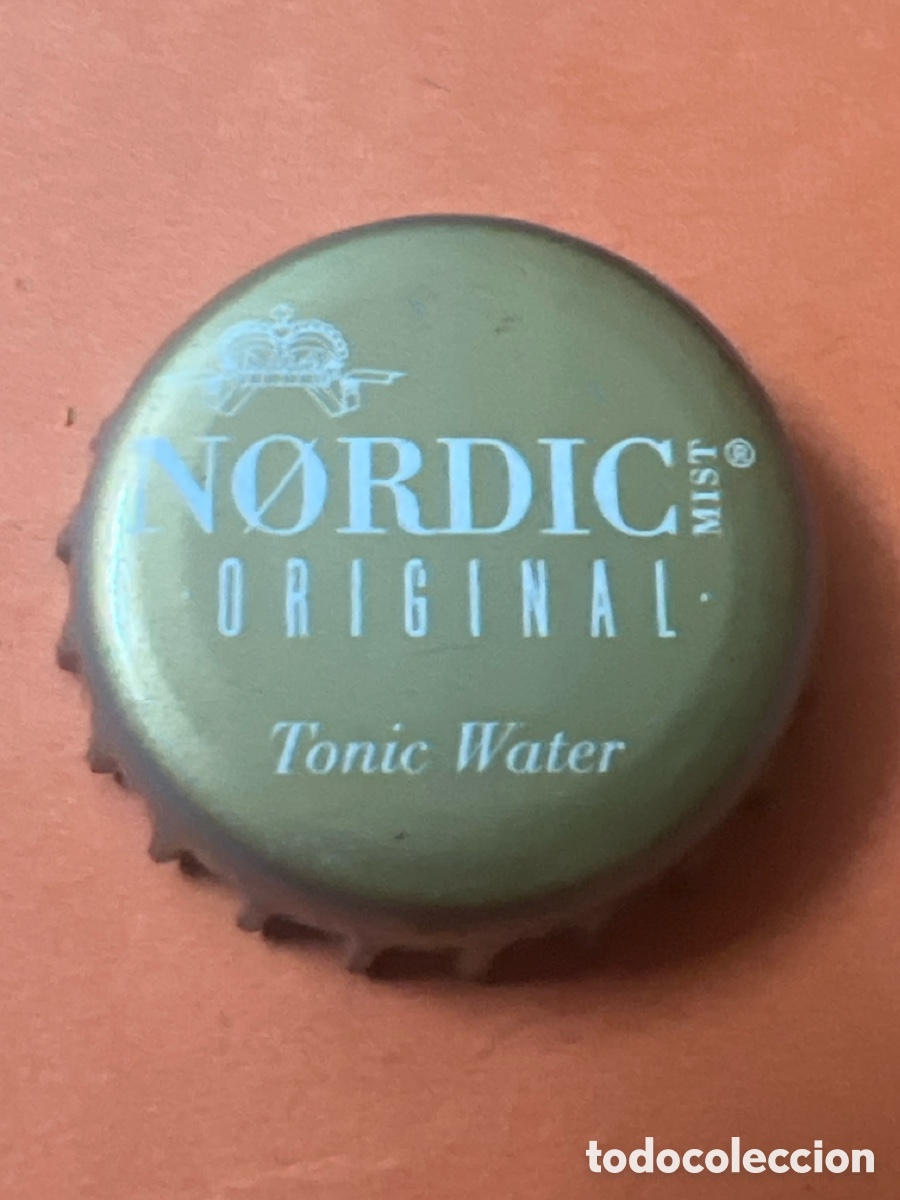 Otras botellas y bebidas antiguas de colecci&oacute;n: T4/X91/G4. chapa tap&oacute;n corona de t&oacute;nica nordic mist, original.