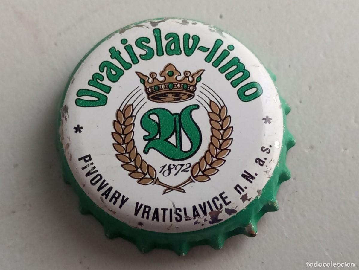 Otras botellas y bebidas antiguas de colecci&oacute;n: Chapa tap&oacute;n corona de la bebida checa VRATISLAV-LIMO 1872 - PIVOVARY VRATISLAVICE