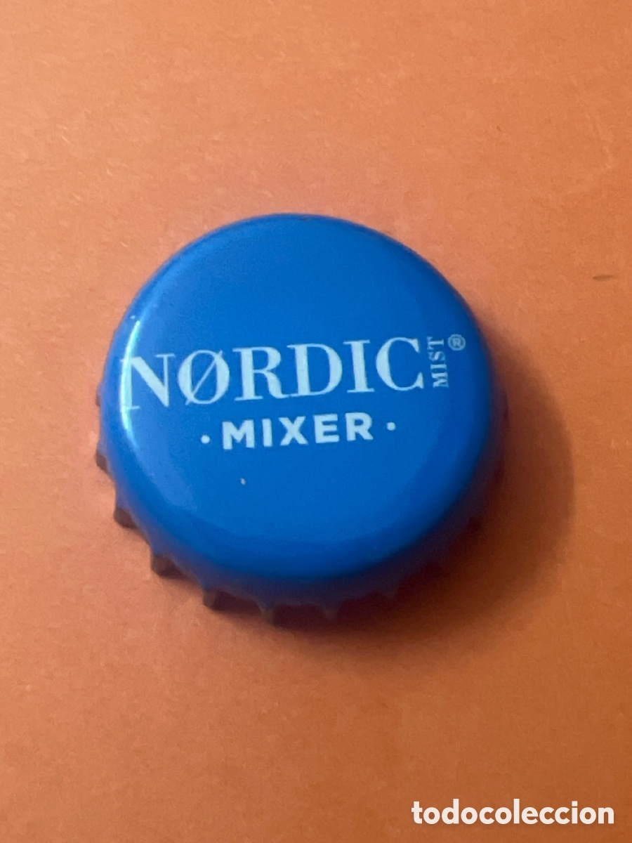 Otras botellas y bebidas antiguas de colecci&oacute;n: T4/X91/K5. CHAPA REFRESCO NORDIC MIST MIXER BLUE