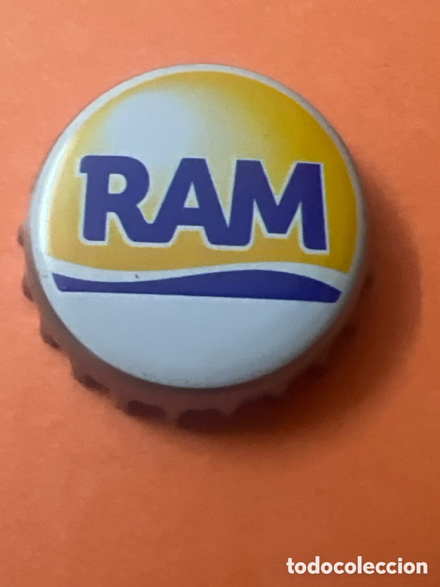 Otras botellas y bebidas antiguas de colecci&oacute;n: T4/X91/K6. Tap&oacute;n corona RAM - chapa