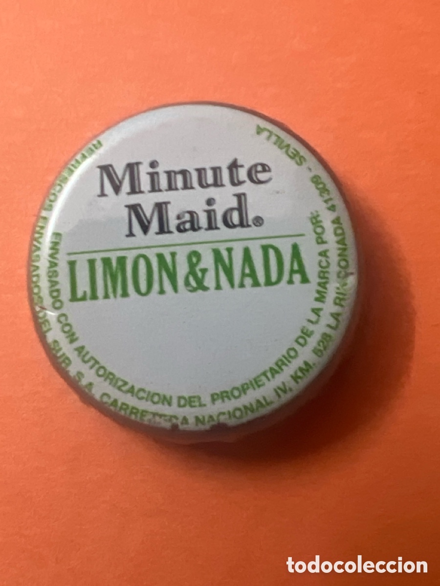Otras botellas y bebidas antiguas de colecci&oacute;n: T4/X91/L5. TAPON CORONA CHAPA BOTTLE CAP KRONKORKEN TAPPI CAPSULE MINUTE MAID LIMON & NADA