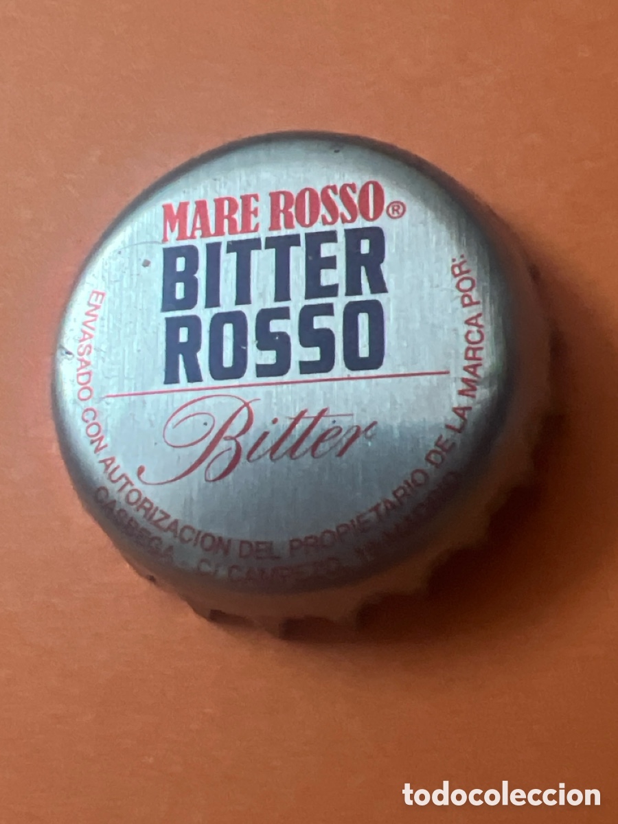 Collecting other Bottles and Drinks: T4/X91/O1. chapa tap&oacute;n corona de bitter, Mare Rosso