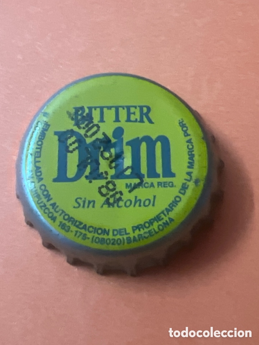 Otras botellas y bebidas antiguas de colecci&oacute;n: T4/X91/P6. CHAPA BITTER DRIM, BARCELONA.