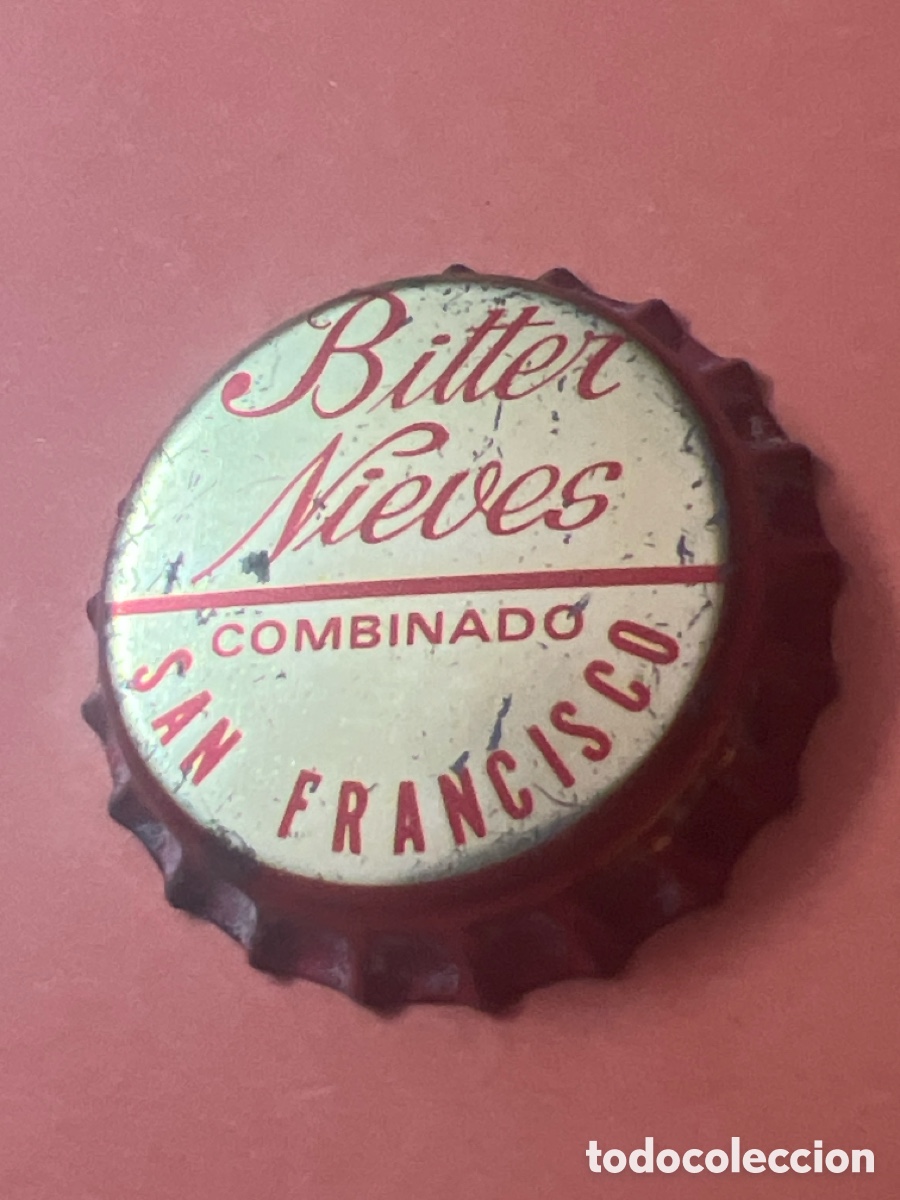 Otras botellas y bebidas antiguas de colecci&oacute;n: T4/X91/Q1. TAPON CORONA CHAPA BOTTLE CAP KRONKORKEN TAPPI CAPSULE BITTER NIEVES - SIN ABRIR