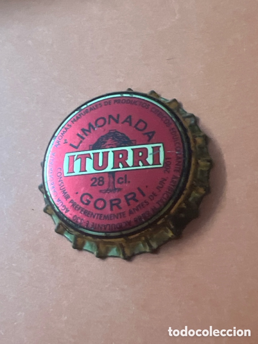 Collectionnisme d'Autres Bouteilles et Boissons : T4/X94/G6. Chapa Espa&ntilde;a iturri refresco tapon corona - SIN ABRIR