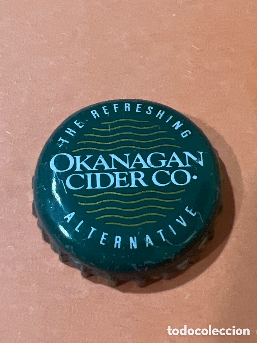 Otras botellas y bebidas antiguas de colecci&oacute;n: T4/X92/G3. CHAPA SIDRA / Okanagan Cider Co. - CANAD&Aacute;