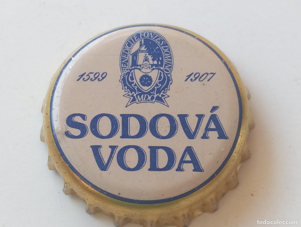 Otras botellas y bebidas antiguas de colecci&oacute;n: Chapa tap&oacute;n corona de la bebida checa SODOV&Aacute; VODA 1599-1907