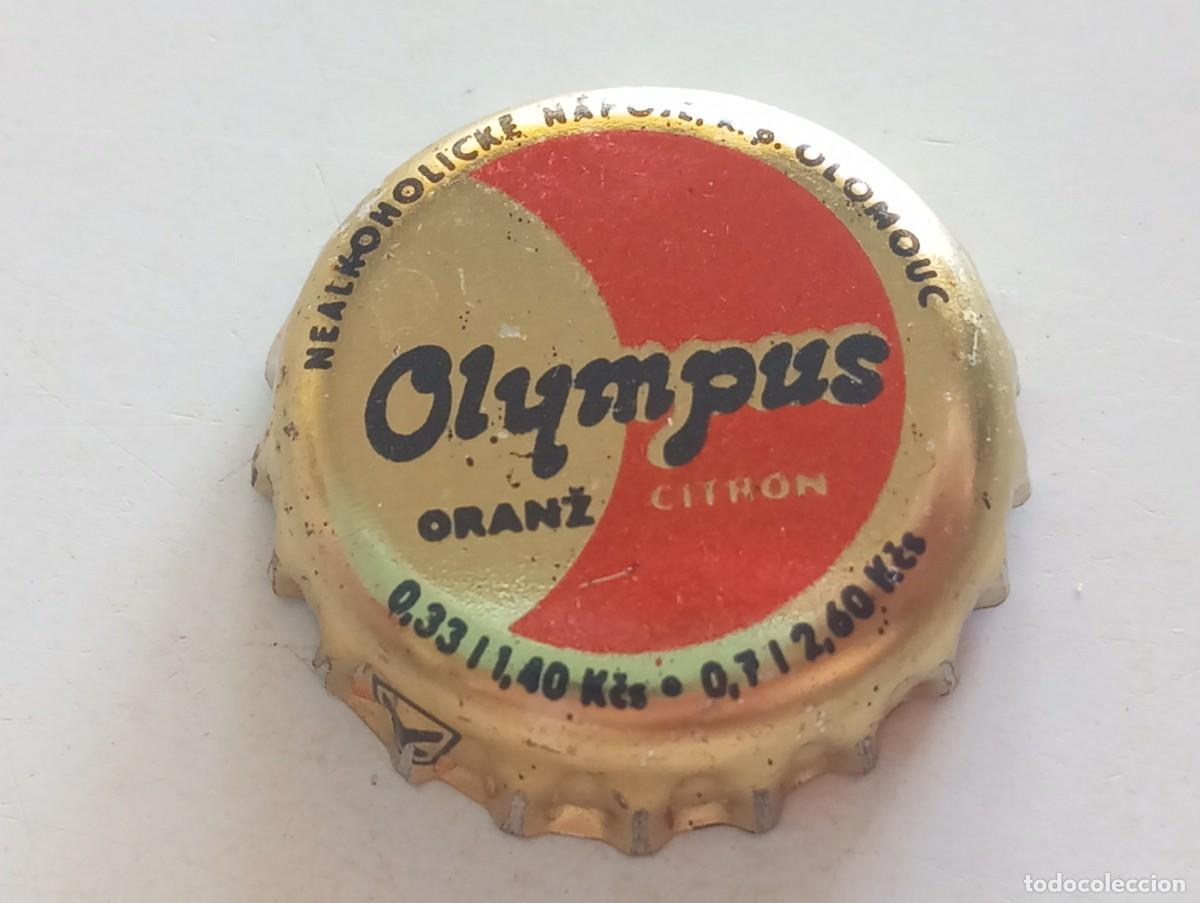 Otras botellas y bebidas antiguas de colecci&oacute;n: Chapa tap&oacute;n corona de la bebida 'checoslovaca' OLYMPUS ORANZ CITRON - OLOMUC