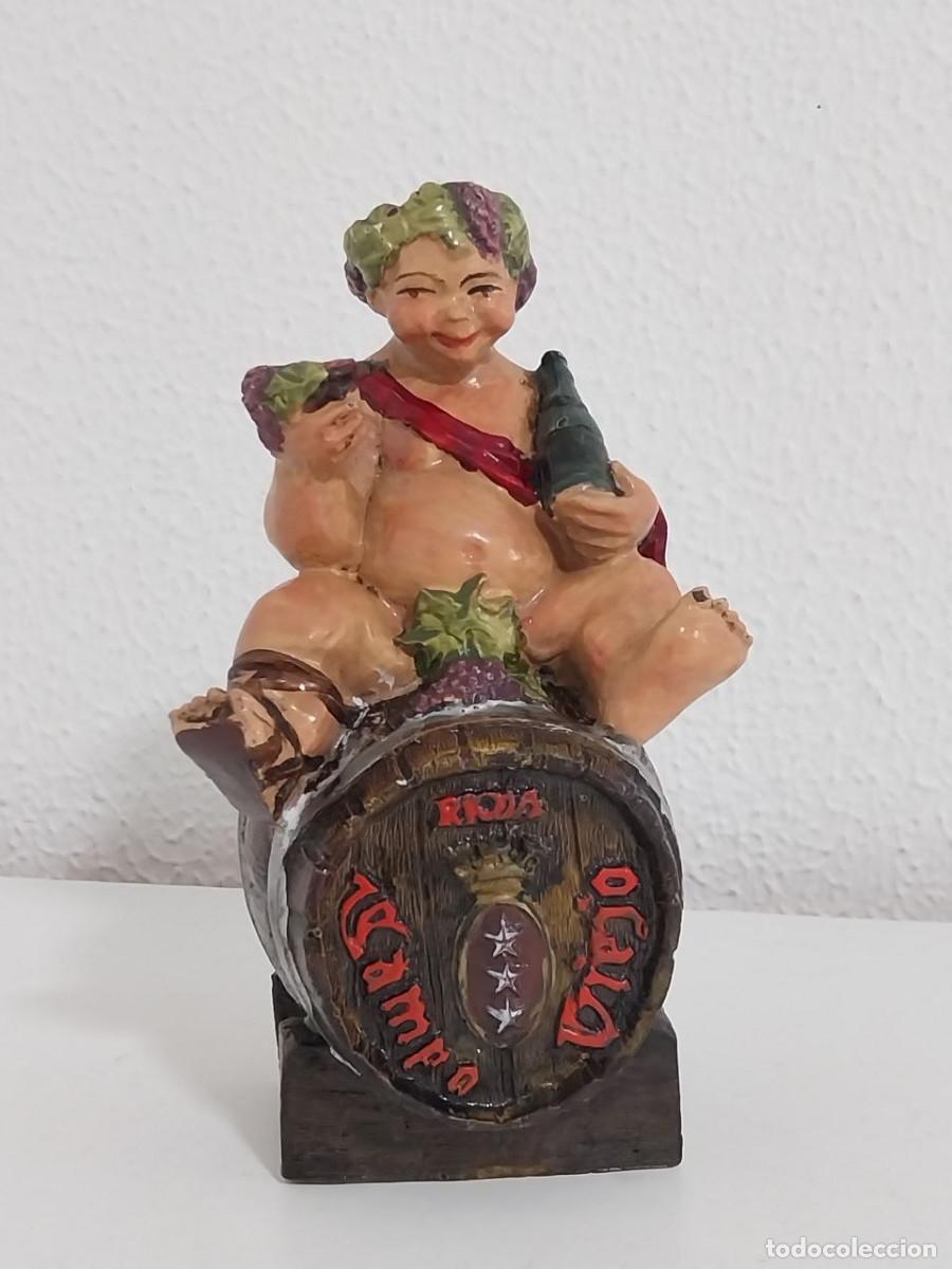 Otras botellas y bebidas antiguas de colecci&oacute;n: Figura Dios Baco Vintage - Publicidad Campo Viejo Rioja