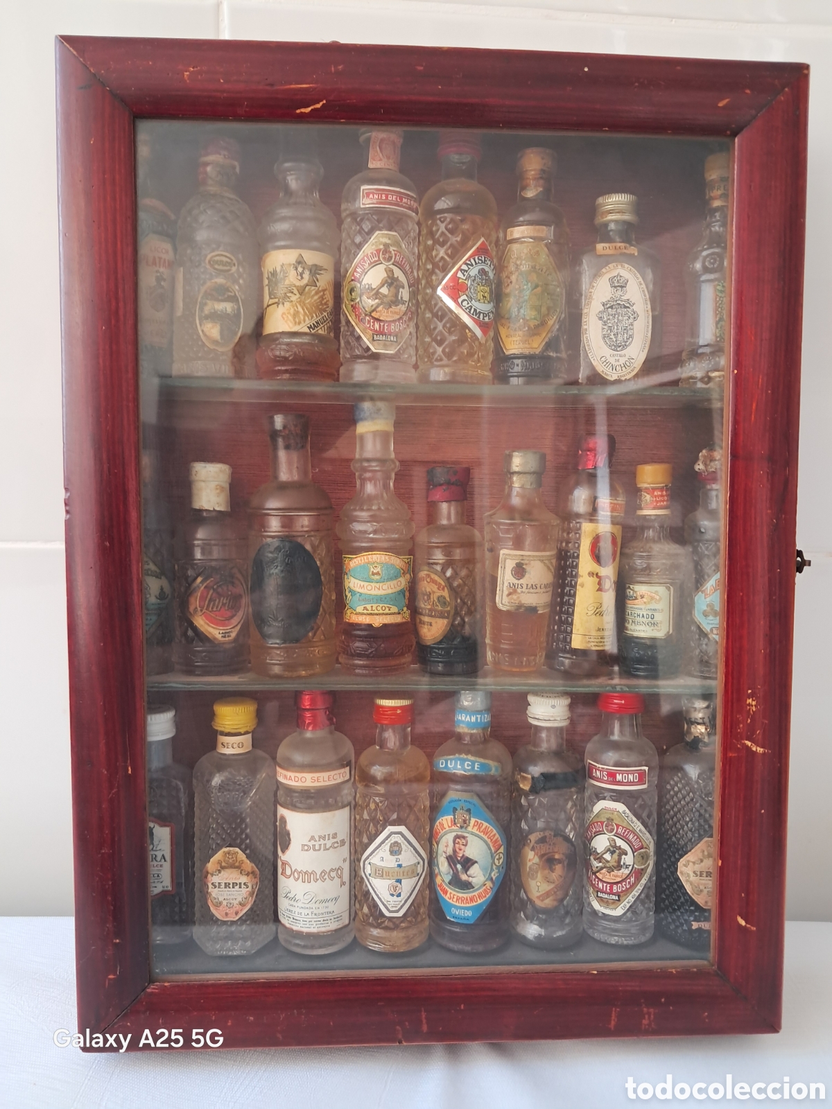 Otras botellas y bebidas antiguas de colecci&oacute;n: Miniaturas botellas licores