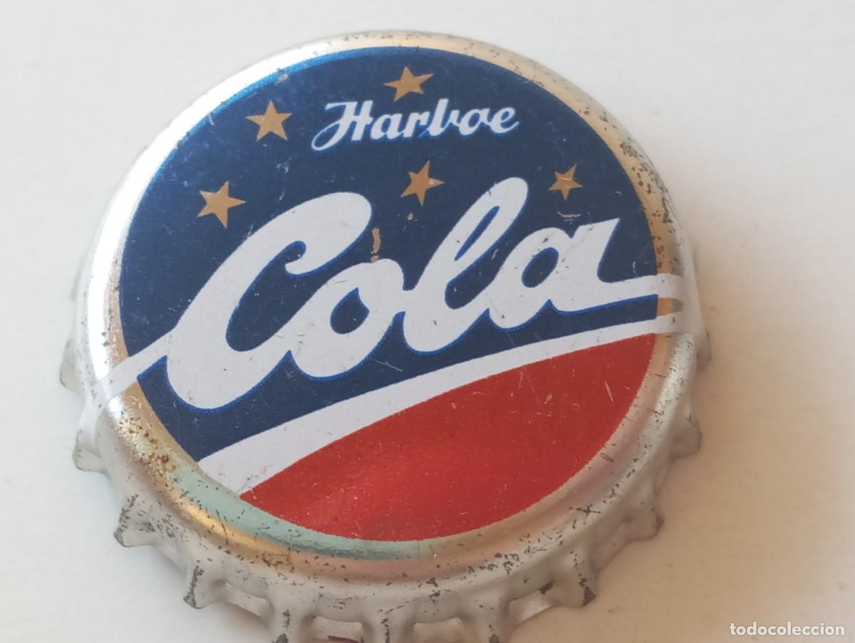 Otras botellas y bebidas antiguas de colecci&oacute;n: Chapa tap&oacute;n corona de la bebida danesa HARBOE COLA