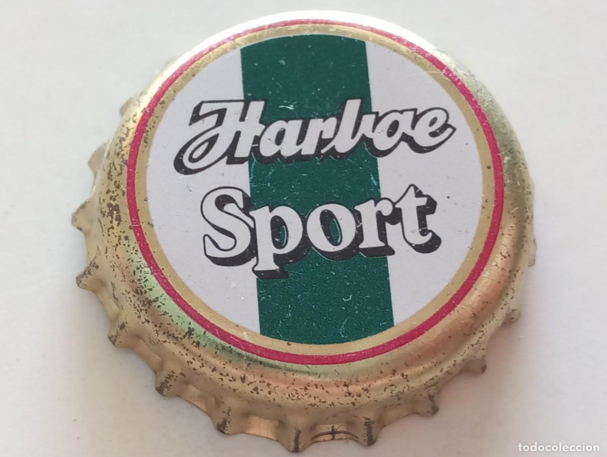 Otras botellas y bebidas antiguas de colecci&oacute;n: Chapa tap&oacute;n corona de la bebida danesa HARBOE SPORT