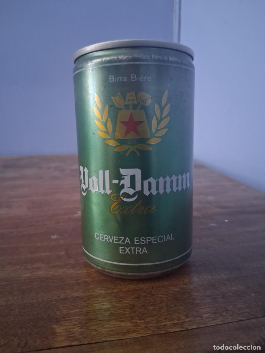 Otras botellas y bebidas antiguas de colecci&oacute;n: Lata de cerveza Voll Damm Barcelona Espa&ntilde;a