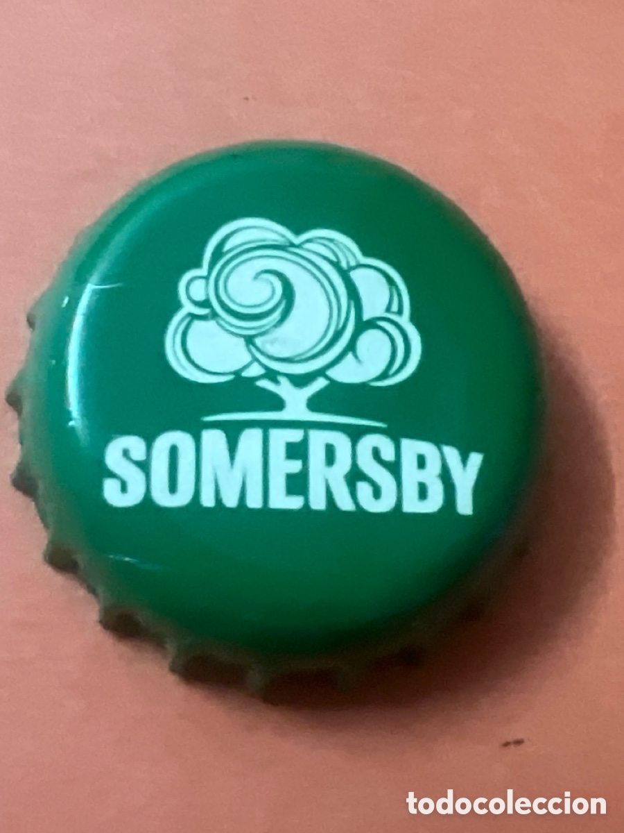 Otras botellas y bebidas antiguas de colecci&oacute;n: T4/X101/M4. CHAPA SIDRA - SOMERSBY - LAOS