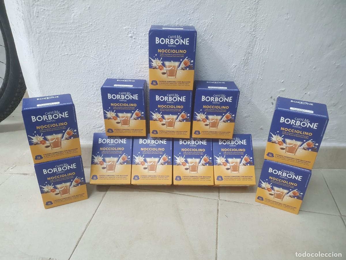Otras botellas y bebidas antiguas de colecci&oacute;n: Lote de 12 cajas de Caff&egrave; Borbone Nocciolino (192 c&aacute;psulas en total)