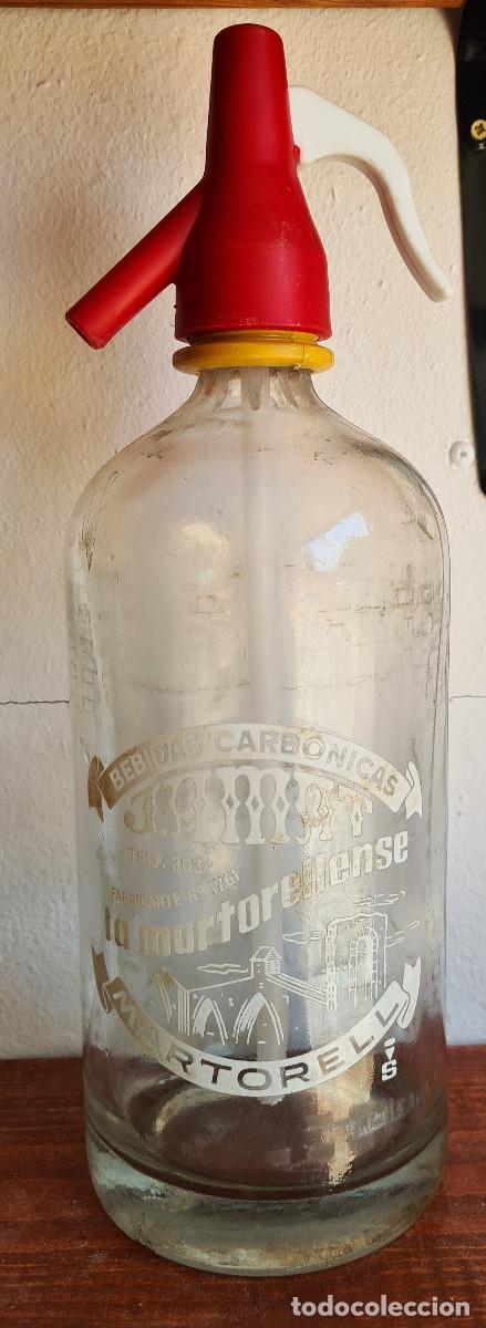 Otras botellas y bebidas antiguas de colecci&oacute;n: Antiguo sif&oacute;n La Martorellense de Martorell.