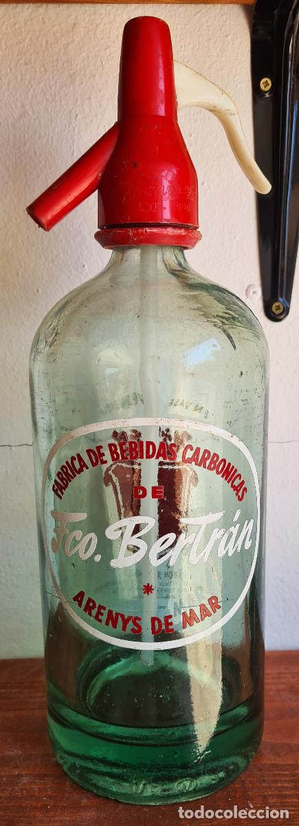 Otras botellas y bebidas antiguas de colecci&oacute;n: Antiguo sif&oacute;n Fco.Bertran Arenys de Mar.