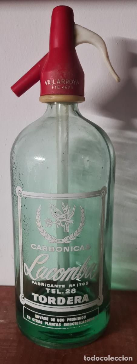 Otras botellas y bebidas antiguas de colecci&oacute;n: Antiguo sif&oacute;n Lacomba de Tordera.