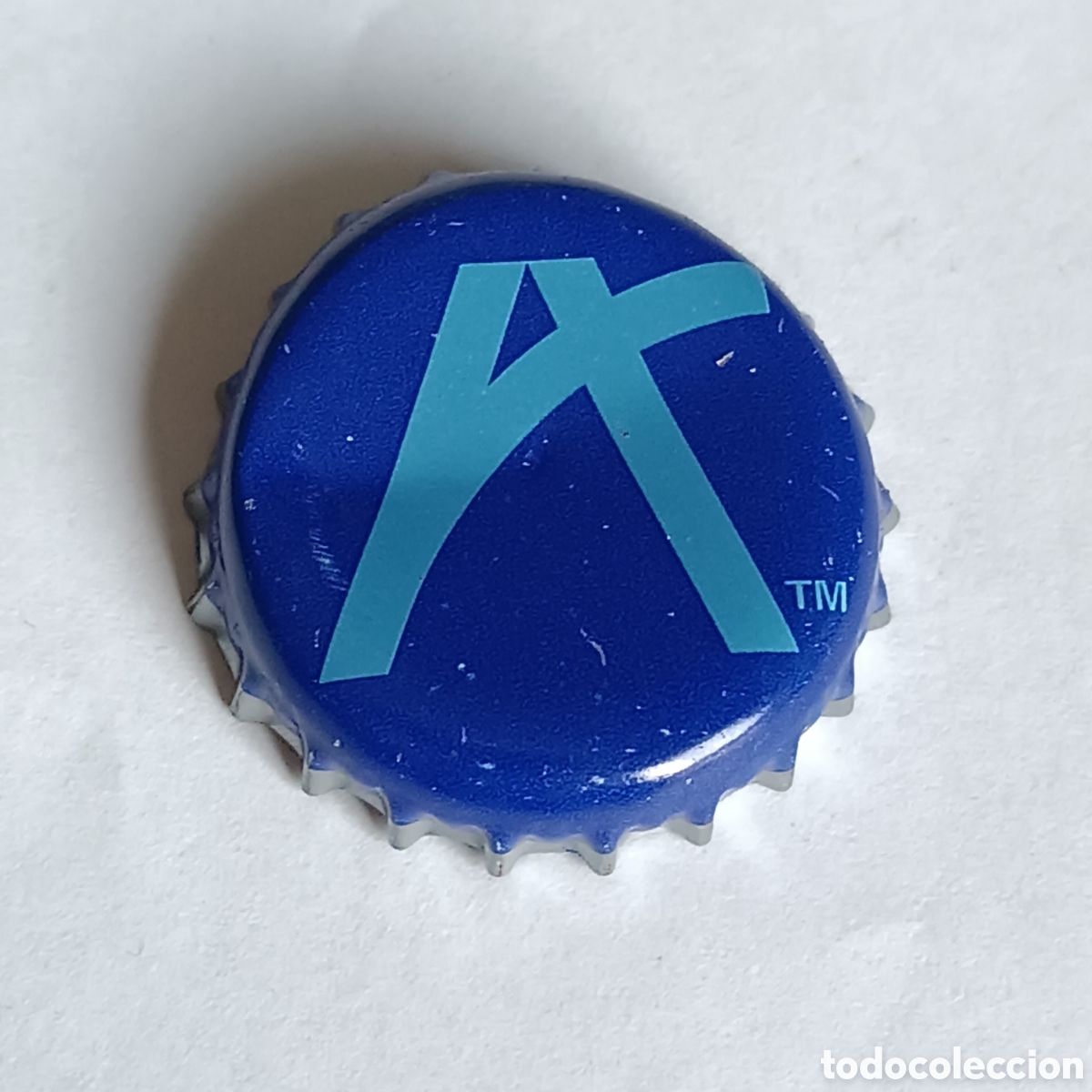 Otras botellas y bebidas antiguas de colecci&oacute;n: Chapa Aquarius Lim&oacute;n, fabricante CP