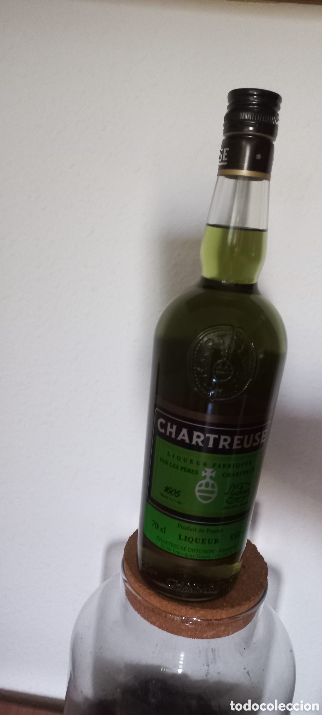 Otras botellas y bebidas antiguas de colecci&oacute;n: BOTELLA CHARTREUSE SANTA TECLA 2024