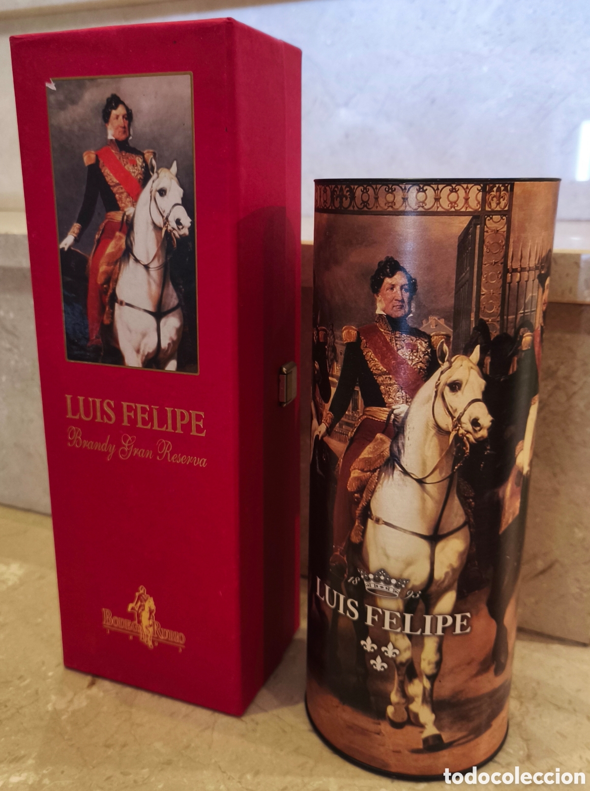 Otras botellas y bebidas antiguas de colecci&oacute;n: ANTIGUAS CAJAS VACIAS BRANDY CO&Ntilde;AC, LUIS FELIPE