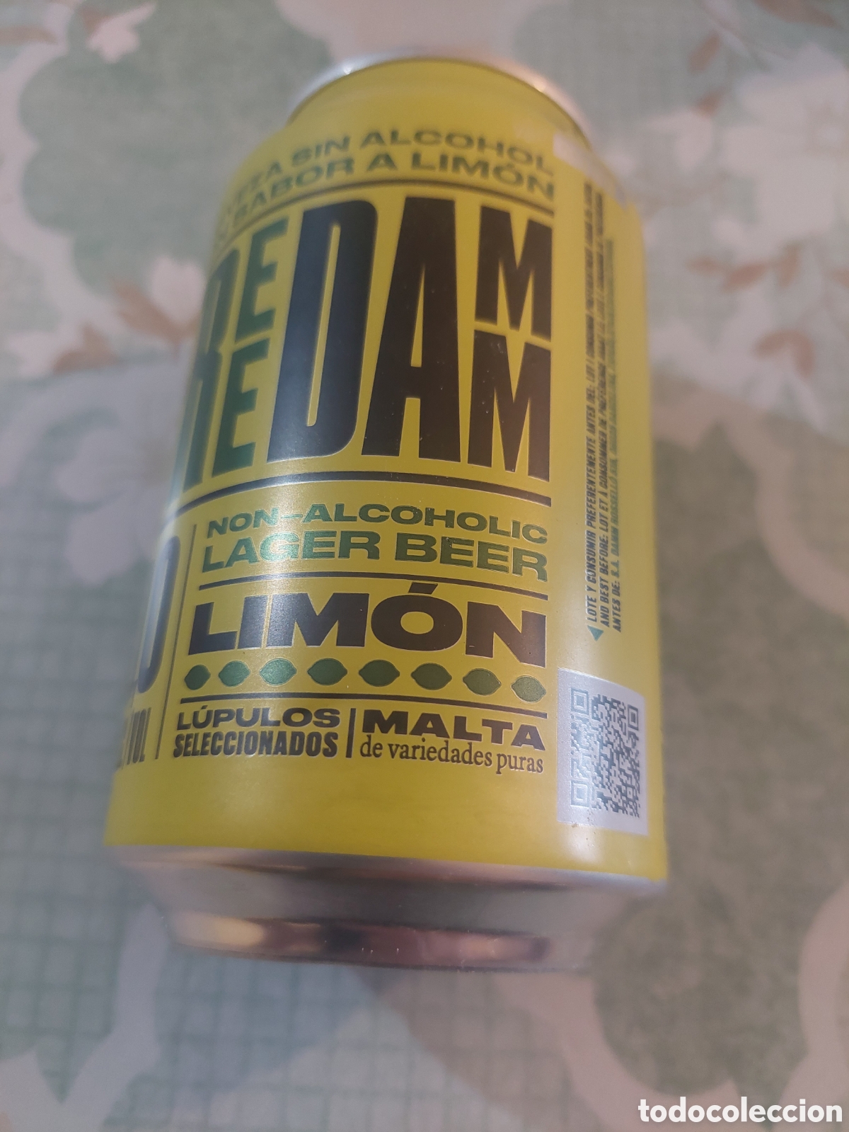 Otras botellas y bebidas antiguas de colecci&oacute;n: VOTE VACIA FREE DAML LIM&Oacute;N LUPULO MALTA 33 cl