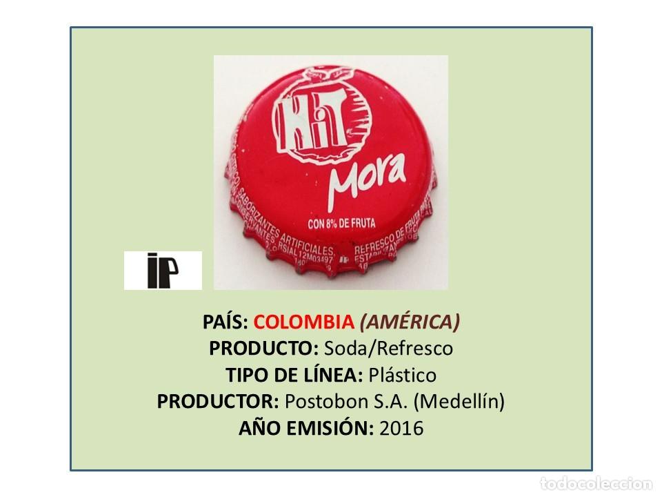 Otras botellas y bebidas antiguas de colecci&oacute;n: TAPON CORONA CAPSULA CHAPA SODA/REFRESCO HIT MORA (COLOMBIA)