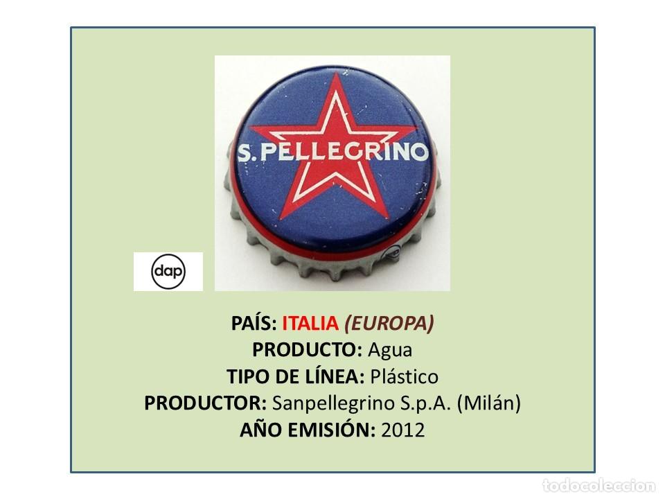 Otras botellas y bebidas antiguas de colecci&oacute;n: TAPON CORONA CAPSULA CHAPA AGUA S. PELLEGRINO (ITALIA)