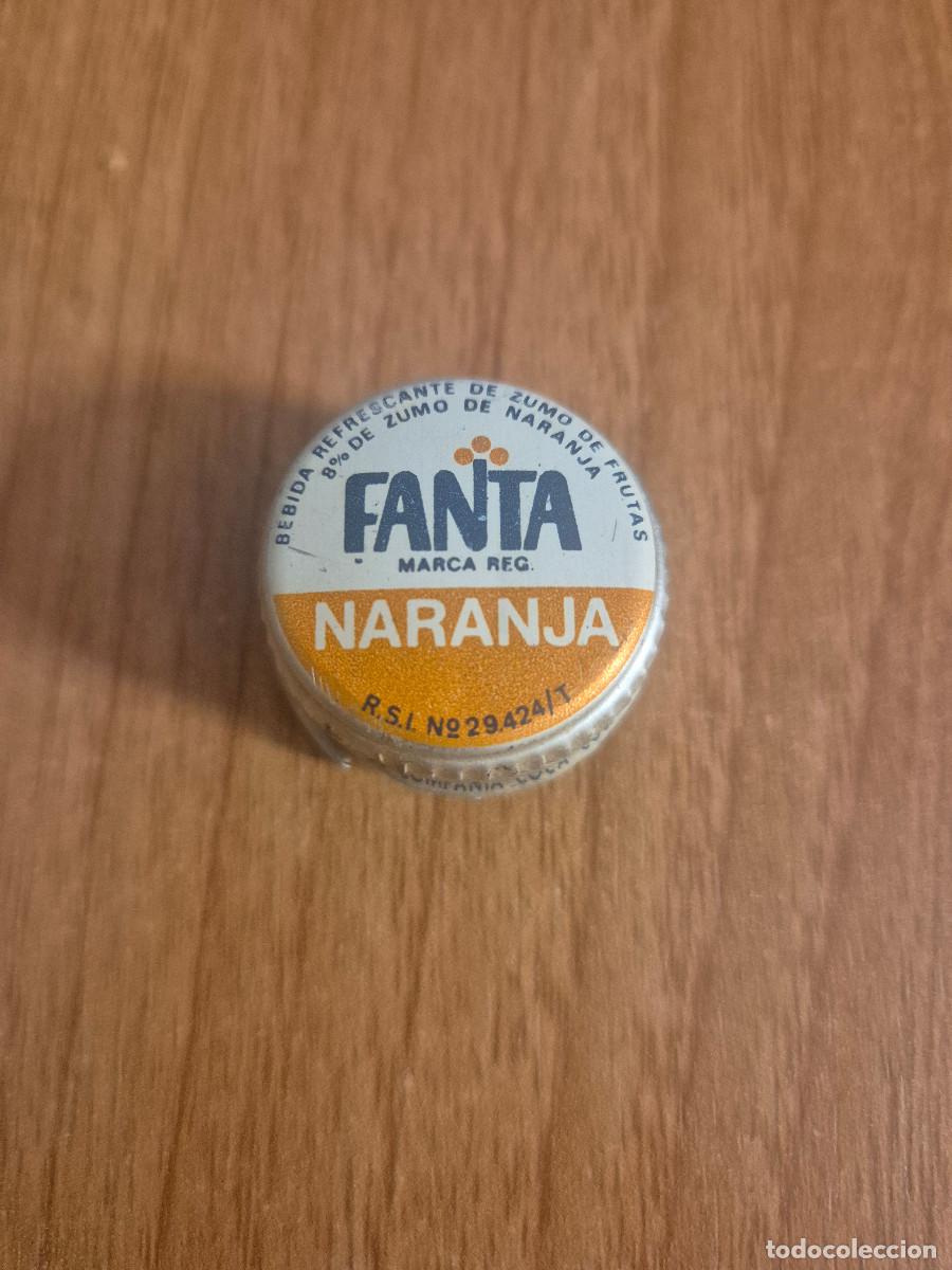 Otras botellas y bebidas antiguas de colecci&oacute;n: TAPON ROSCA FANTA NARANJA.