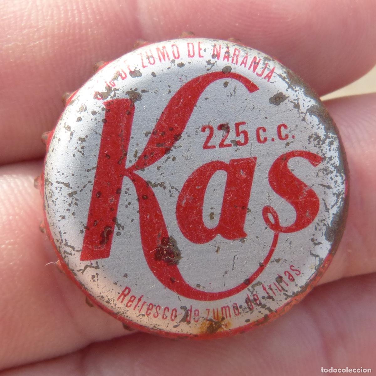 Otras botellas y bebidas antiguas de colecci&oacute;n: Chapa corona de refresco de naranja, kas, 225cc