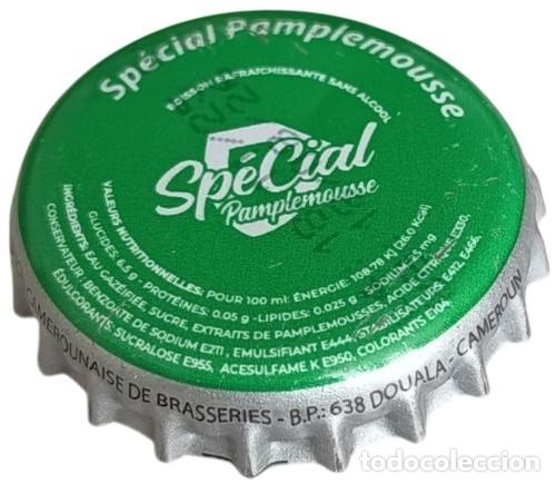 Otras botellas y bebidas antiguas de colecci&oacute;n: Camer&uacute;n Capsule Crown Cap Sp&eacute;cial Pamplemousse Union Camerounaise de Brasseries RP874 tap&oacute;n corona