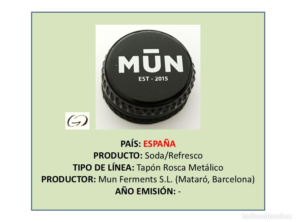 Otras botellas y bebidas antiguas de colecci&oacute;n: TAPON CORONA CAPSULA CHAPA ROSCA MET&Aacute;LICO MUN KOMBUCHA (ESPA&Ntilde;A)