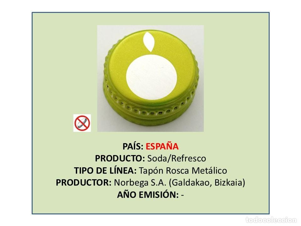 Otras botellas y bebidas antiguas de colecci&oacute;n: TAPON CORONA CAPSULA CHAPA ROSCA MET&Aacute;LICO APPLETISER MANZANA (ESPA&Ntilde;A)