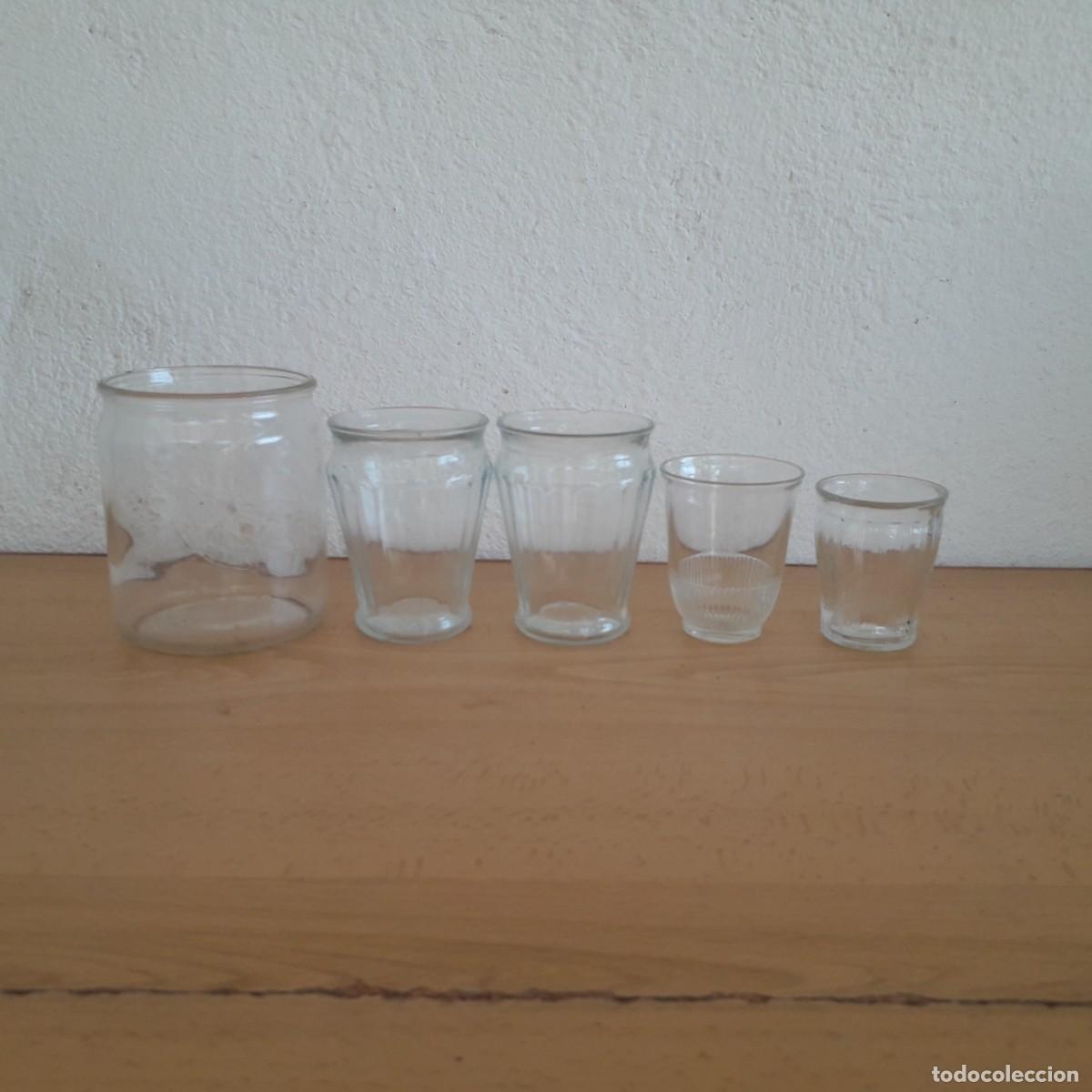 Collezionismo di Altre Bottiglie e Bevande: VASOS YOGUR ANTIGUOS CRISTAL