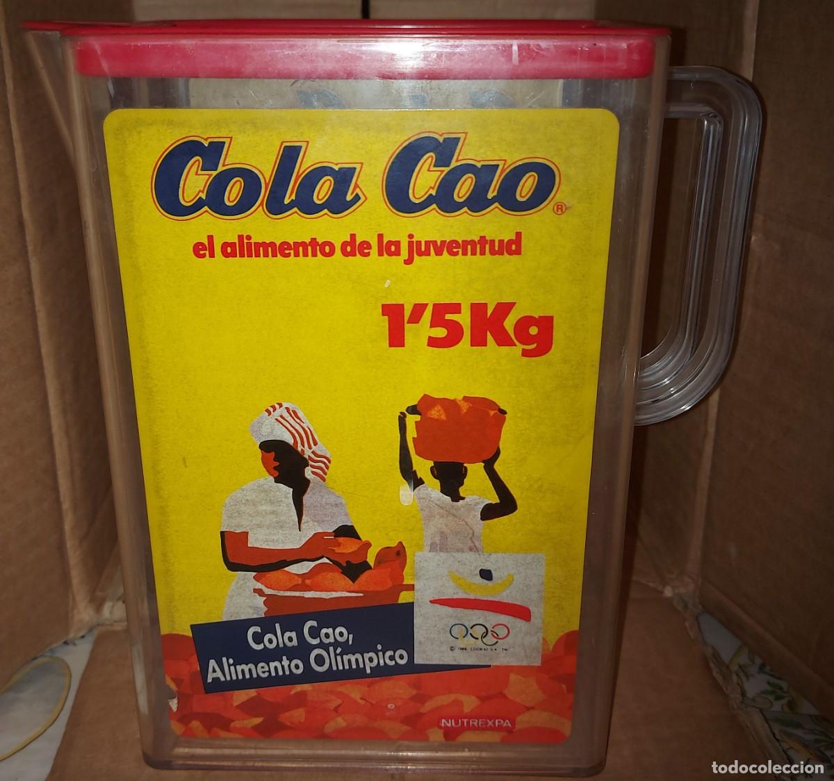 Otras botellas y bebidas antiguas de colecci&oacute;n: RAR&Iacute;SIMA JARRA DE COLA CAO VINTAGE - 1,5 LITROS - conserva la tapa - NUTREXPA