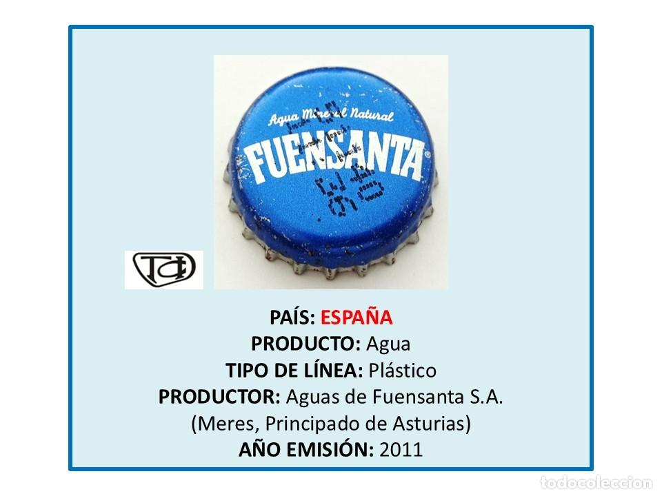 Otras botellas y bebidas antiguas de colecci&oacute;n: TAPON CORONA CAPSULA CHAPA AGUA FUENSANTA (ESPA&Ntilde;A)