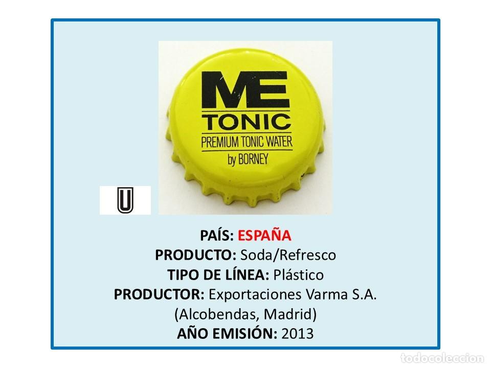 Otras botellas y bebidas antiguas de colecci&oacute;n: TAPON CORONA CAPSULA CHAPA SODA/REFRESCO ME TONIC WATER (ESPA&Ntilde;A)