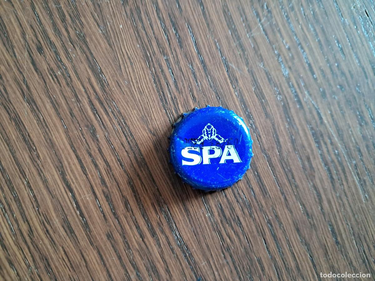 Otras botellas y bebidas antiguas de colecci&oacute;n: chapa tap&oacute;n corona de agua mineral belga, SPA.