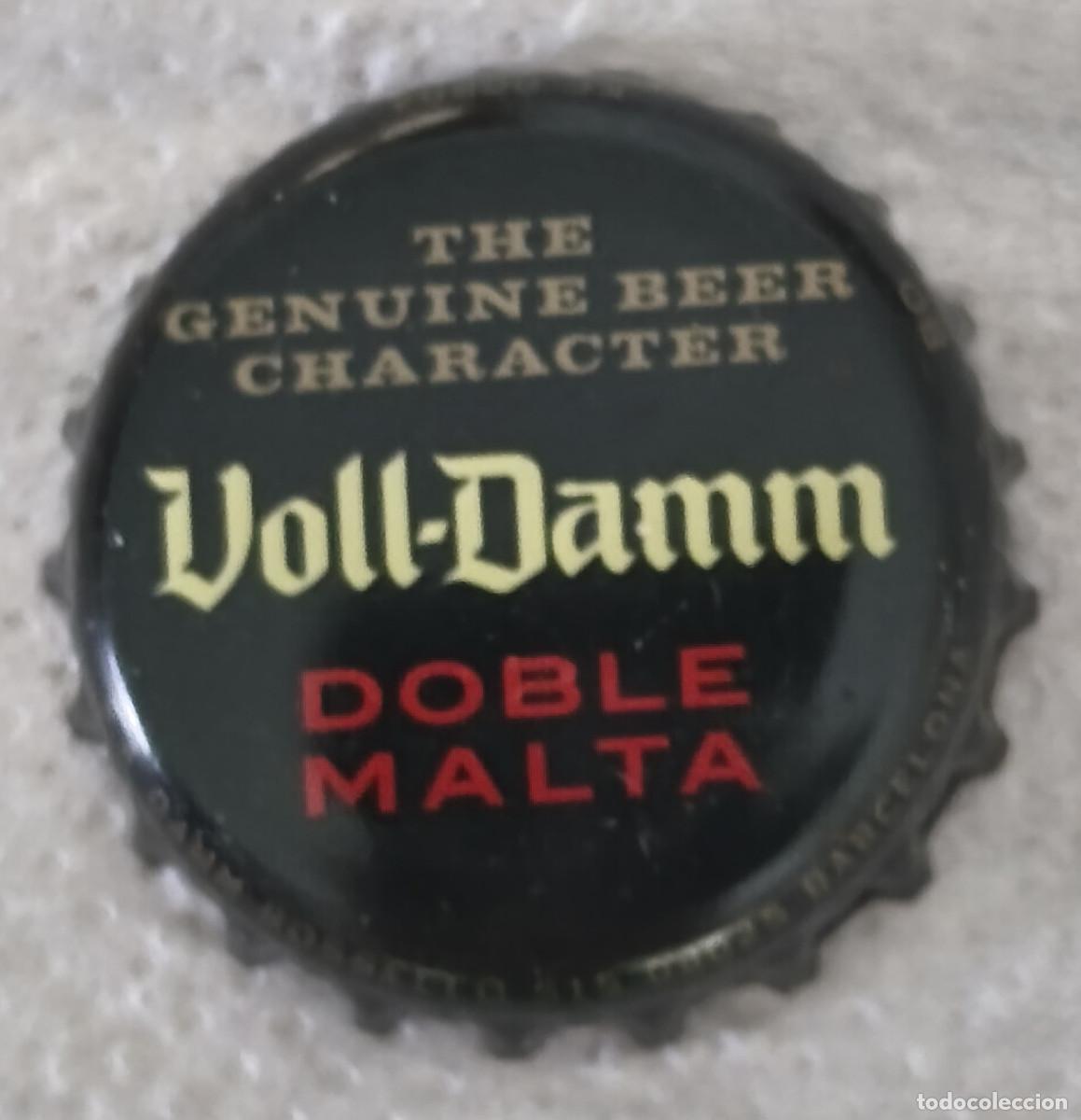 Otras botellas y bebidas antiguas de colecci&oacute;n: CHAPA TAP&Oacute;N CORONA - VOLL-DAMM Doble Malta