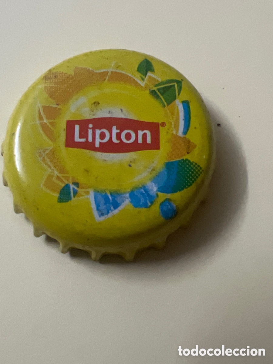 Otras botellas y bebidas antiguas de colecci&oacute;n: T4/X125/A2. CHAPAS TAPON CORONA CHAPA REFRESCO LIPTON